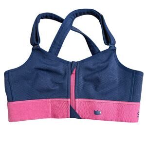 Shefit Ultimate Sports Bra High-Impact Adjustable Zip-Front Purple Women Medium